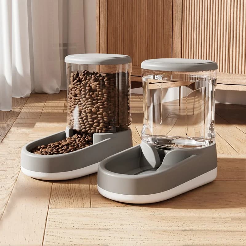 Gravity Pet Feeder & Water Dispenser Set