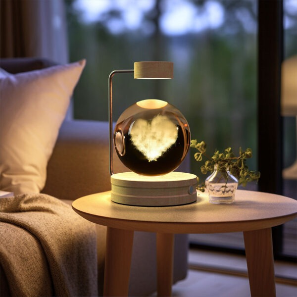 Crystal Ball Cosmic Dinosaur Indoor Night Light USB Power Warm Bedside Light Birthday Gift Night Lamp - Image 9