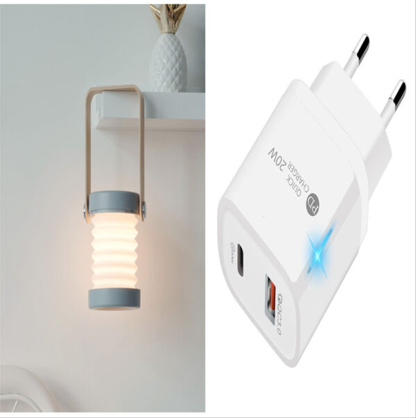 Foldable Touch Dimmable Reading LED Night Light Portable Lantern Lamp USB Rechargeable For Home Decor - Image 6