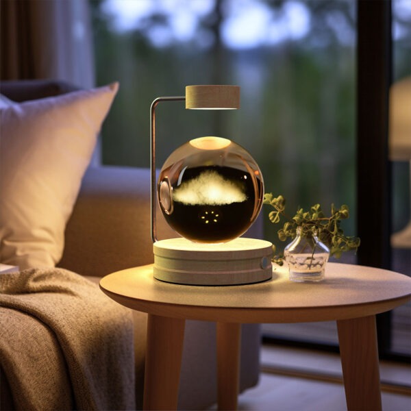 Crystal Ball Cosmic Dinosaur Indoor Night Light USB Power Warm Bedside Light Birthday Gift Night Lamp - Image 8