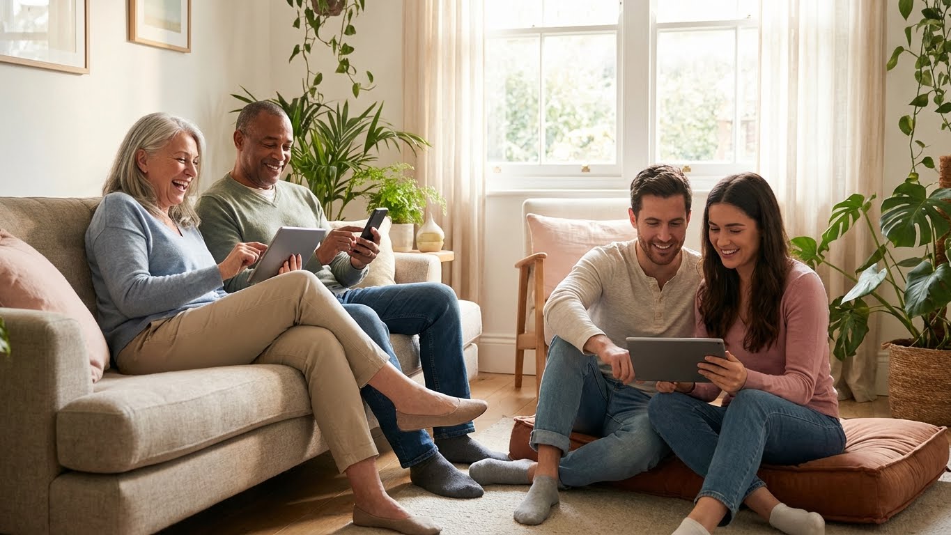 Diverse group discussing cognitive wellness and brain health strategies