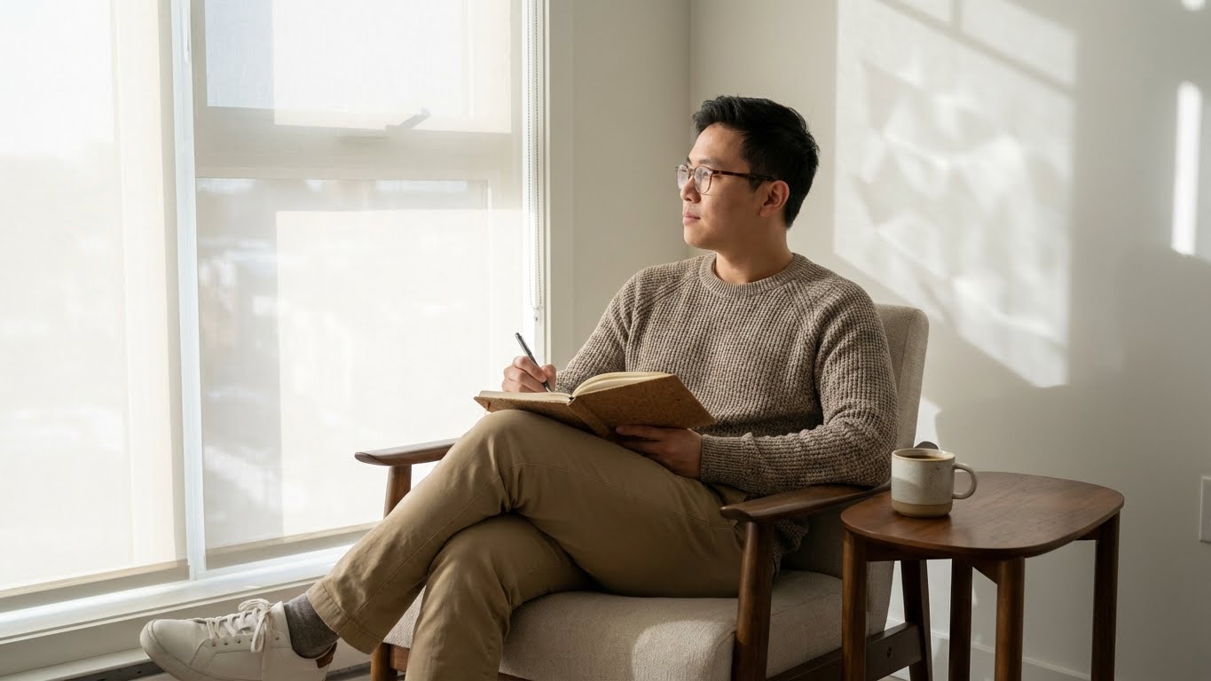 Person with lightbulb concept representing cognitive enhancement