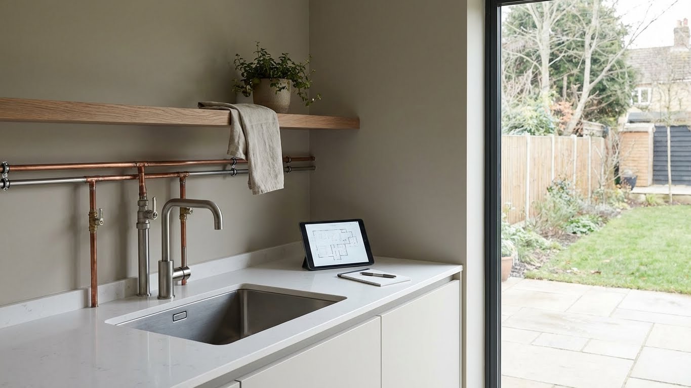 Plumbing tools and fixed pipe installation