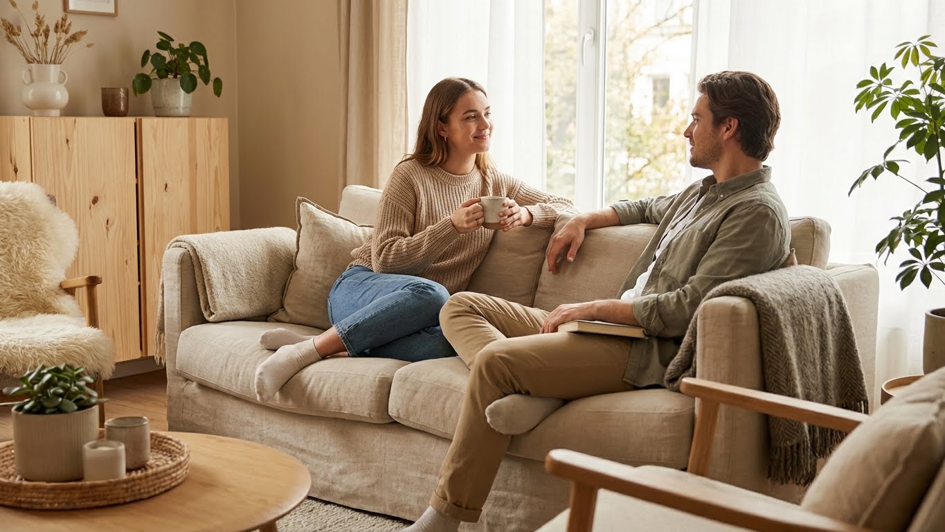 Couple holding hands showing connection and relationship improvement