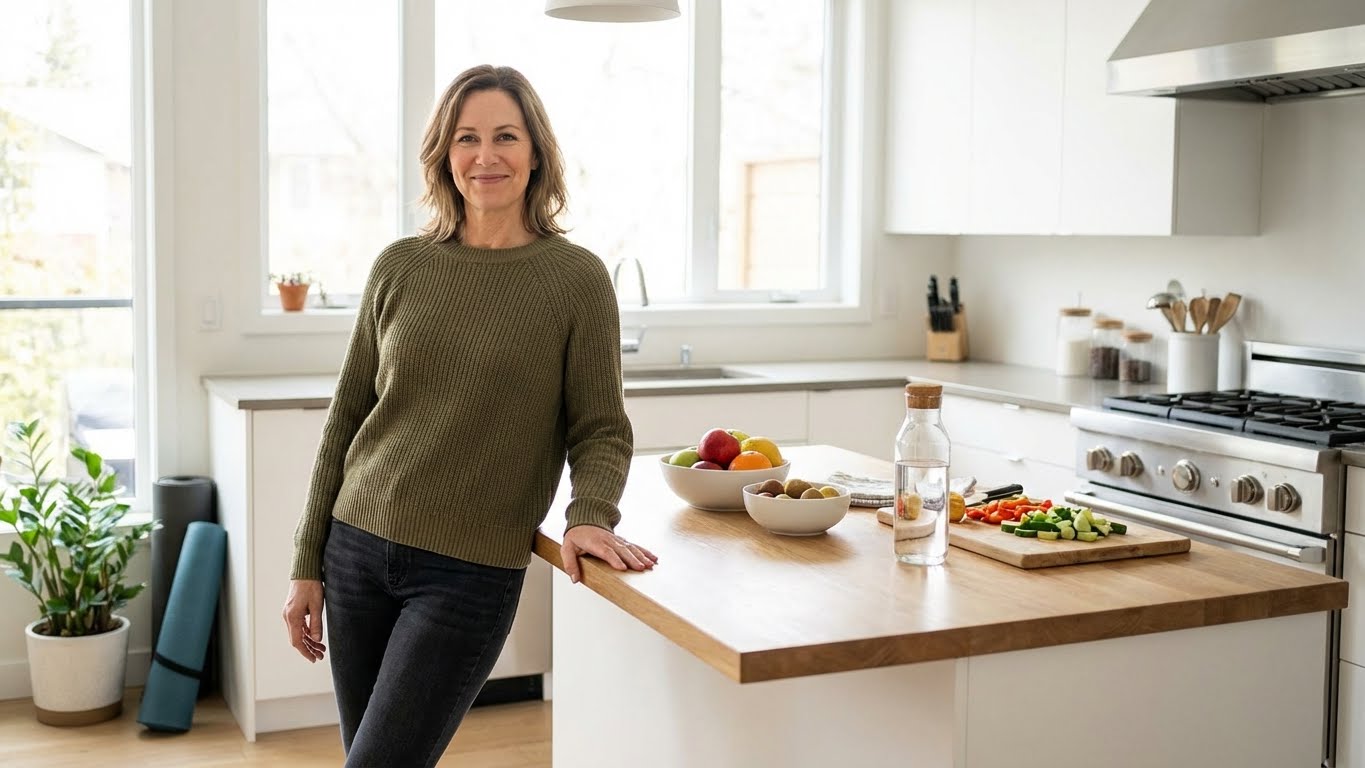 Person measuring waist with tape indicating weight loss progress