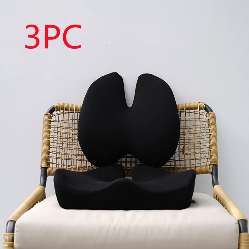 Memory Foam Seat Cushion + Lumbar Support Pillow (Nordic) - Image 7