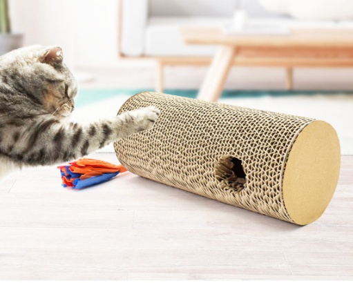 Cylindrical Cat Scratching Board (Corrugated Paper)