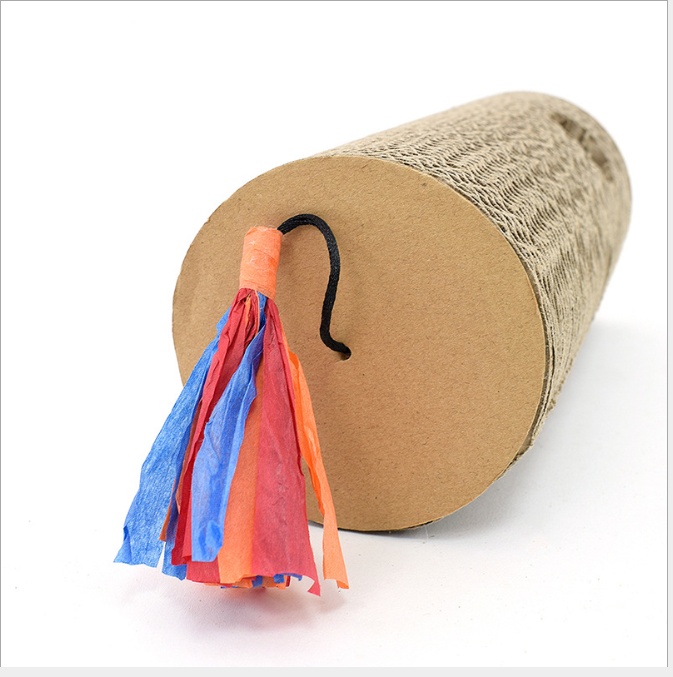 Cylindrical Cat Scratching Board (Corrugated Paper) - Image 2