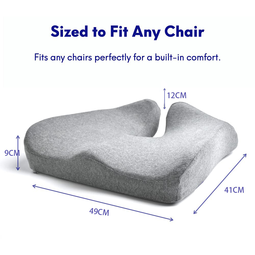 Memory Foam Seat Cushion + Lumbar Support Pillow (Nordic) - Image 8