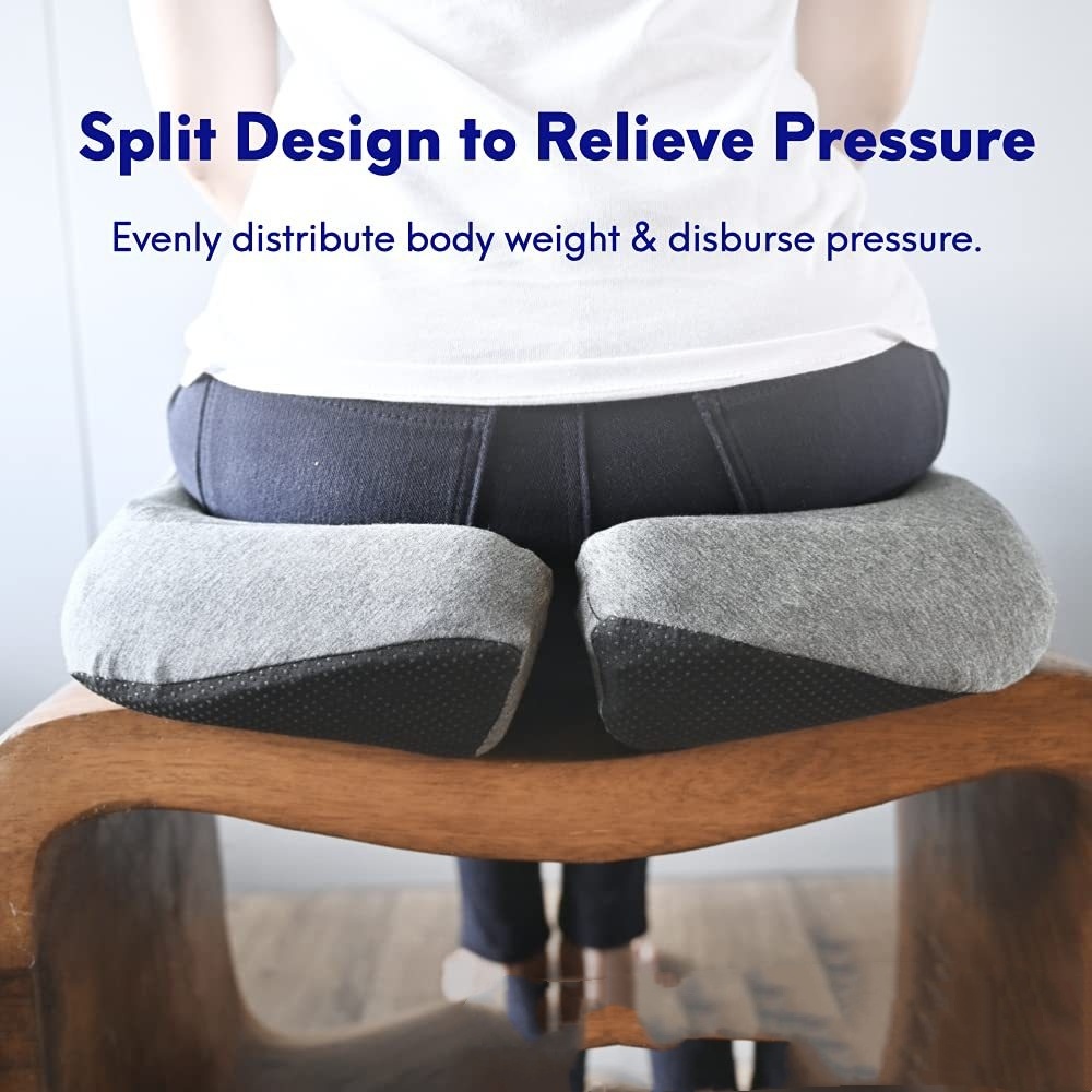 Memory Foam Seat Cushion + Lumbar Support Pillow (Nordic) - Image 2