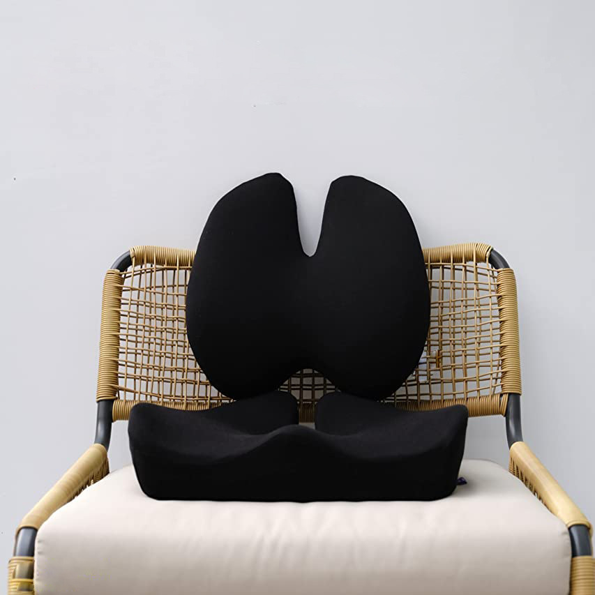 Memory Foam Seat Cushion + Lumbar Support Pillow (Nordic) - Image 10