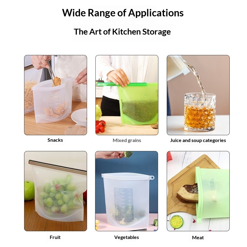 Reusable Silicone Food Storage Bags (500–4000ml) - Image 4