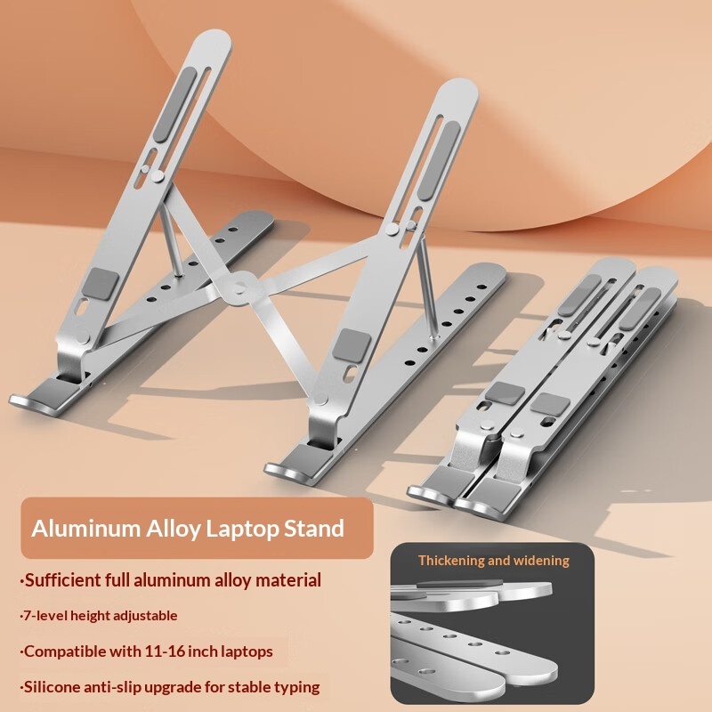 Foldable Aluminum Laptop Stand (Optional Fan) - Image 6