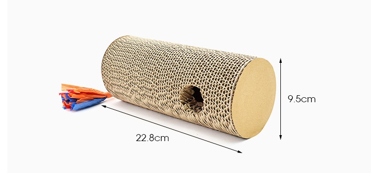 Cylindrical Cat Scratching Board (Corrugated Paper) - Image 3