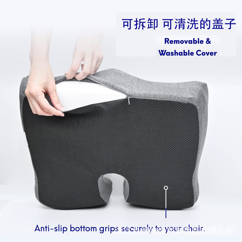 Memory Foam Seat Cushion + Lumbar Support Pillow (Nordic) - Image 6
