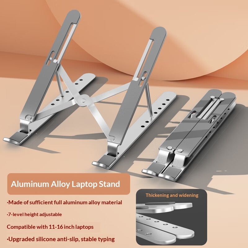 Foldable Aluminum Laptop Stand (Optional Fan) - Image 8