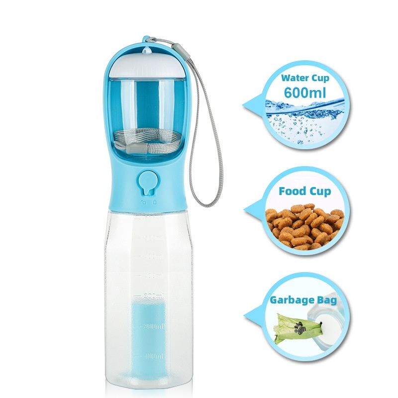 Ultimate 3-in-1 Portable Dog Water Bottle & Waste Dispenser (600ml) - Image 4