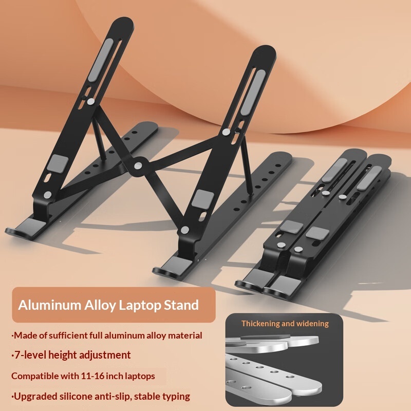 Foldable Aluminum Laptop Stand (Optional Fan) - Image 5
